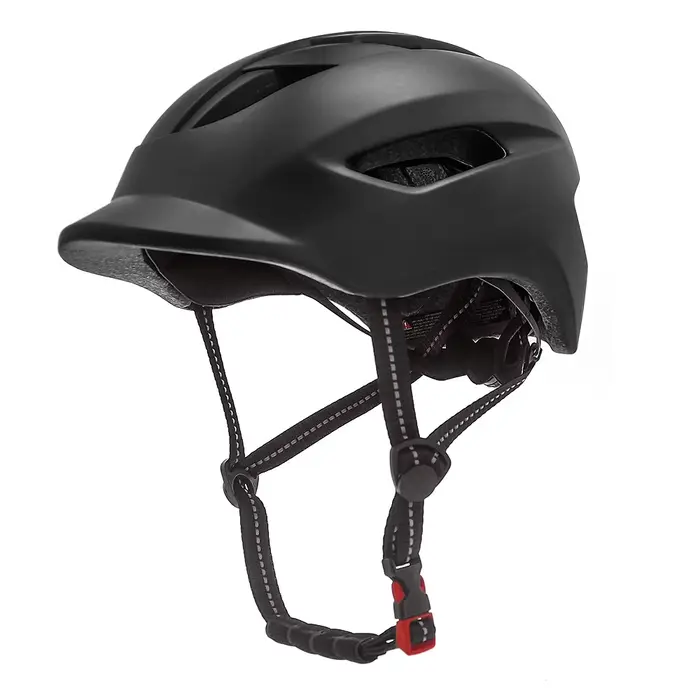 Casque de vélo moulé avec feu arrière, casque de protection de sécurité, sports de plein air, équipe