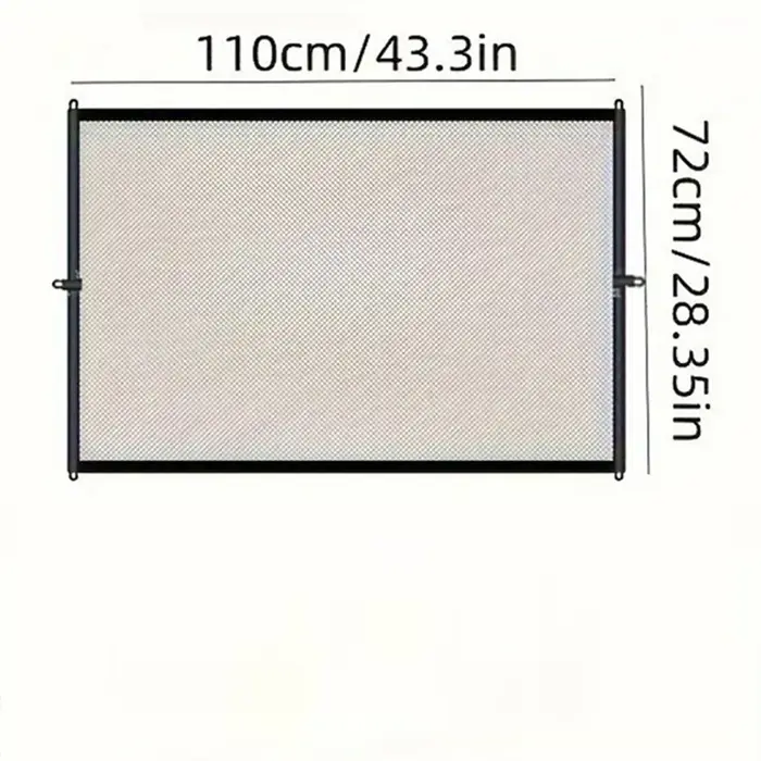 1PC Porte de sécurité portable pour chien - Barrière en nylon durable, barrière de protection pour a