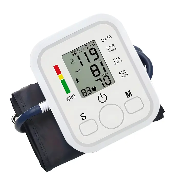 Tonomètre numérique Portable, tensiomètre, moniteur de fréquence cardiaque, bras, tensiomètre, équip
