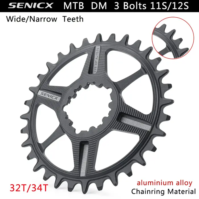 Genicx-Plateaux VTT, Manivelle à montage direct, Compatible Eagle, 10s, 11s, 12s,7075AL CNC, Décalag