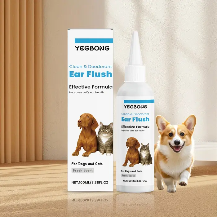 Nettoyant pour oreilles de chien et chat, 100ml, soulage l'inconfort, élimine les acariens, la salet