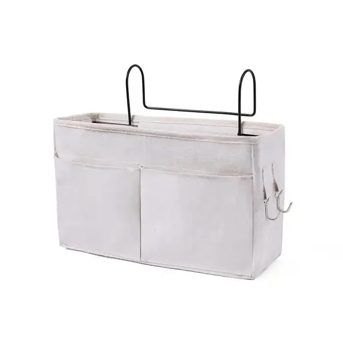 Organisateur de rangement pour lit de chambre, étagère de rangement de chevet, panier de rangement e