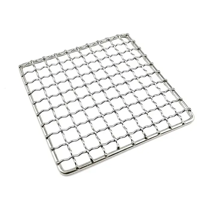 Grille de gril de camping, accessoires de camping, bois de chauffage, polymères T1, tampons de maill