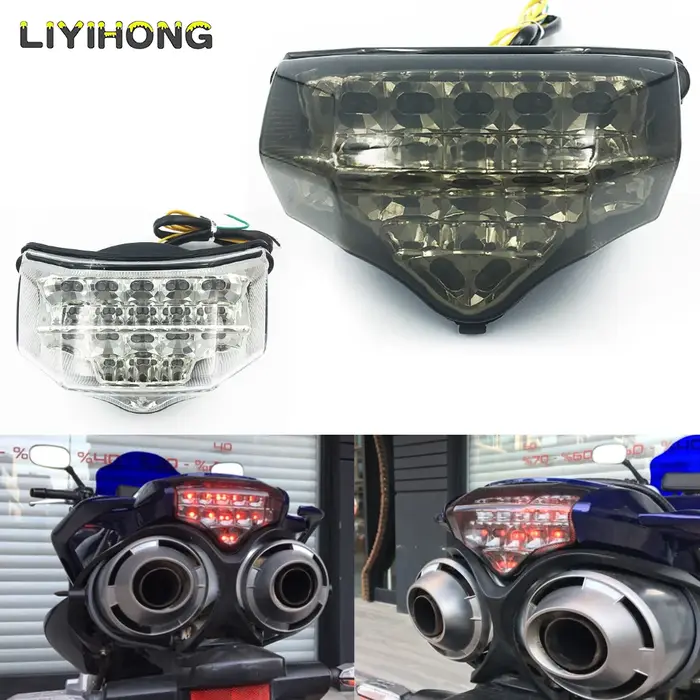 Pour Yamaha FZ600 FZ6 FAZER 2004 2005 2006 2007 2008 2009 moto feux arrière LED ensemble de frein av