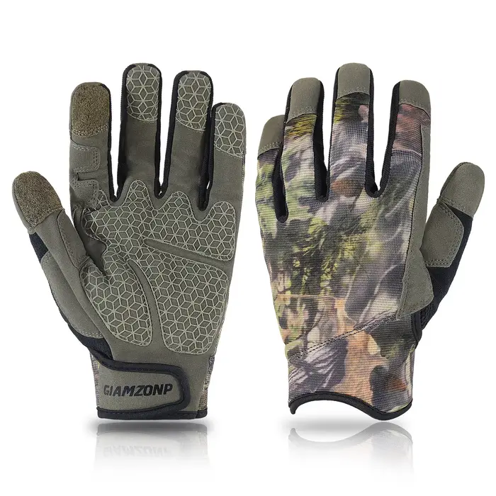 Gants camouflage homme prise ergonomique écran tactile pour pêche randonnée mécanique chasse