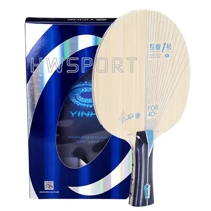 YINHE PRO 01 lame de Tennis de Table extérieure bleue fibre ALC lame de Ping-Pong Ultra Offensive av