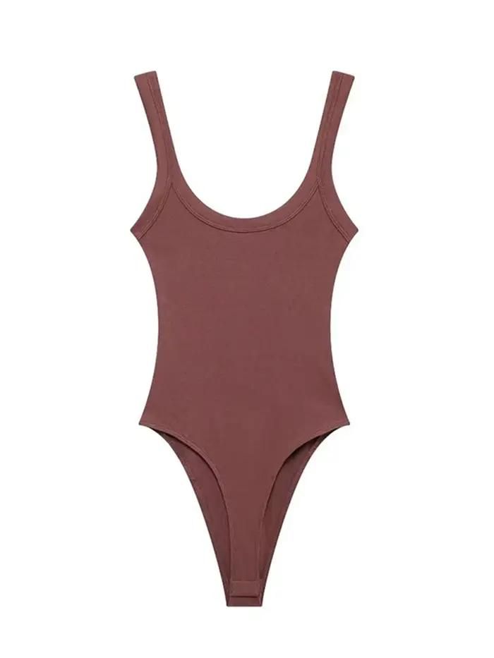 Body côtelé à col rond pour femmes, avec bretelles, bouton-pression, combishort Sexy à la mode, vête