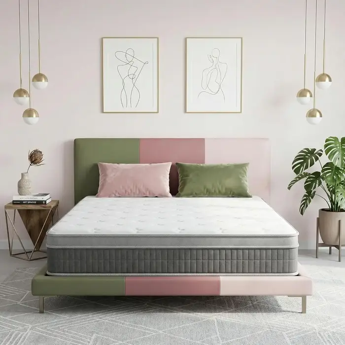 Matelas en mousse à mémoire de forme Queen Size, 14 pouces, matelas en boîte, soulagement de la pres