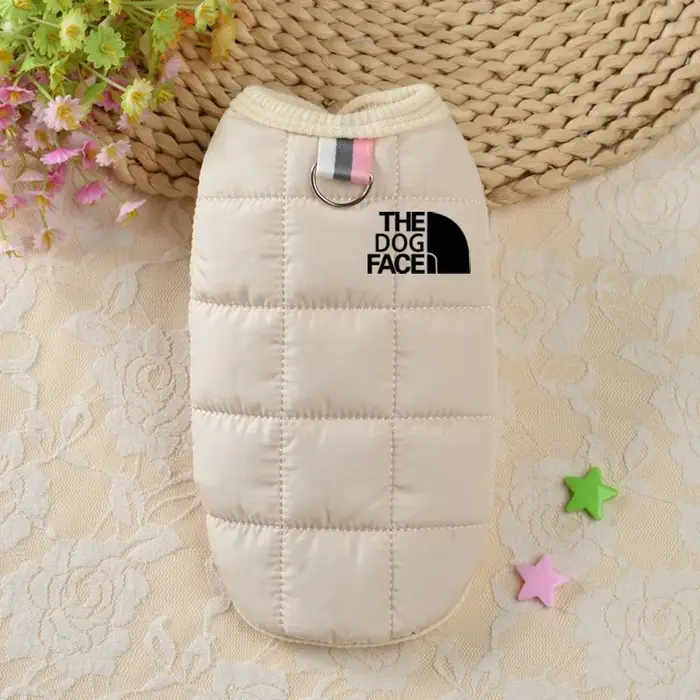 Vêtements pour chiens tendance et de créateur pour l'hiver, manteau chaud pour animaux de compagnie,