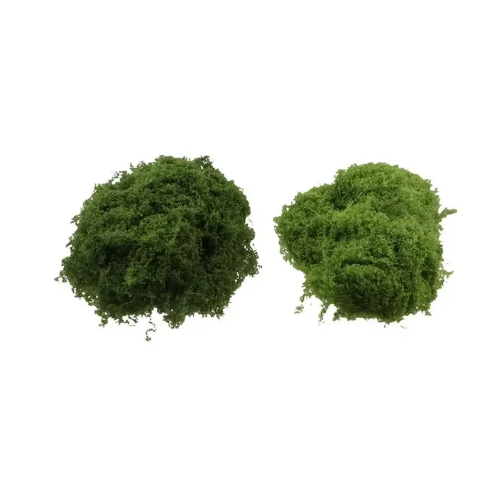 Mousse filamenteuse artificielle en polyester pour la décoration de jardin verte et rose occassions spéciales et embellissement de cour et balcon