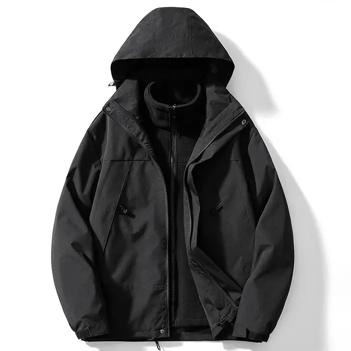 Veste de ski de montagne 3 en 1 pour homme, coupe-vent, imperméable, thermique, chaud, neige, randon