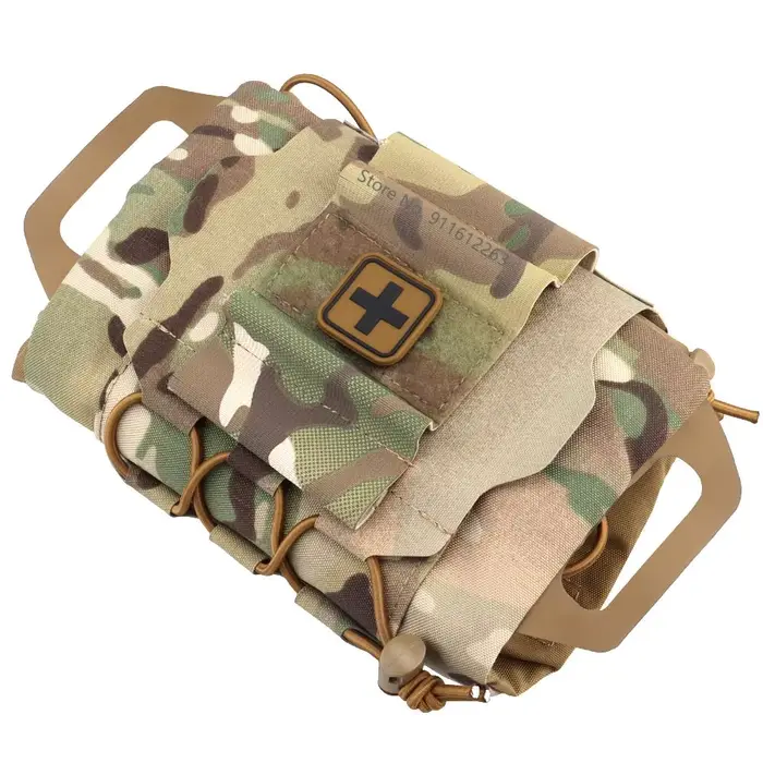 Kit de premiers secours tactique IFAK - Poche médicale Molle pour chasse et survie en milieu hostile