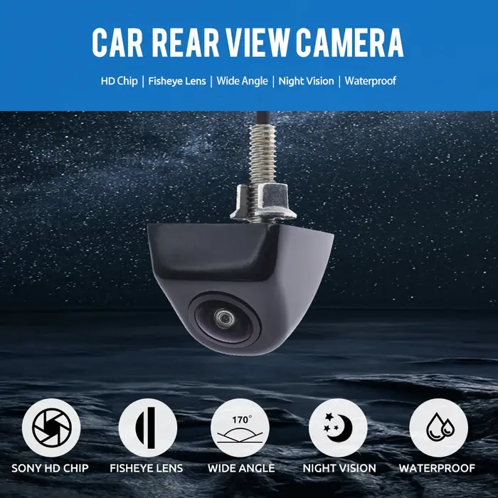 SonyCCD – caméra de recul pour voiture, 12V, Vision nocturne, Angle de 170 degrés, HD