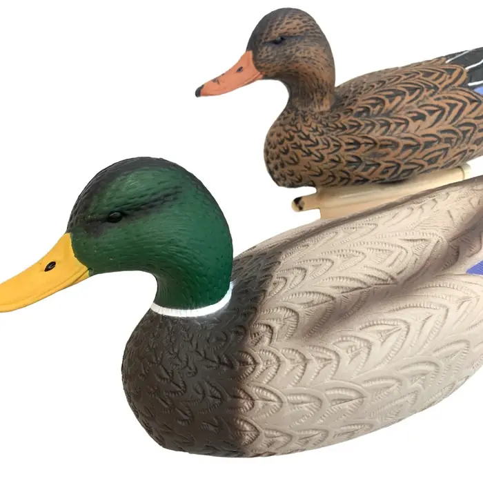 Leurre canard mâle flottant et pliable - Appelant pour chasse et décoration extérieure étang/jardin