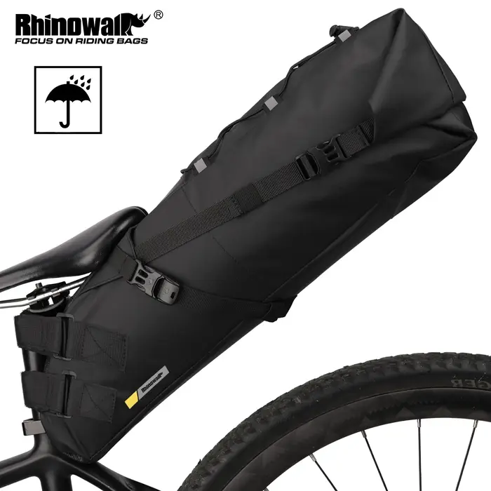 Rhinowalk Vélo Selle Sac Étanche VTT Route Vélo 13L Grande Capacité Sac Foldabe Queue Arrière Sac de