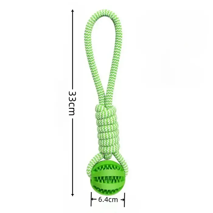 Jouet pour chien, boule de pastèque résistante aux morsures, corde en coton, balle d'alimentation pa