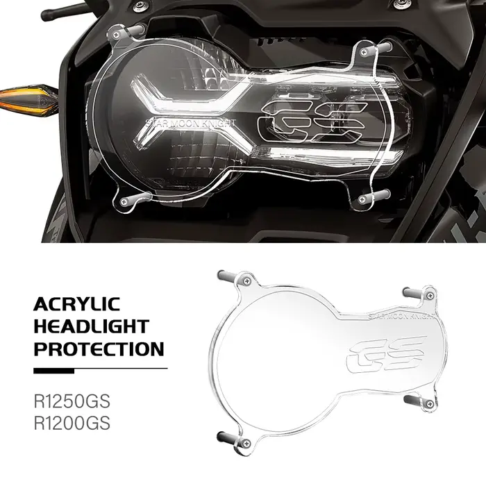 Protecteur de Lumière de Sauna en Acrylique pour Moto, Juste de Protection pour BMW Runder GS R1250G