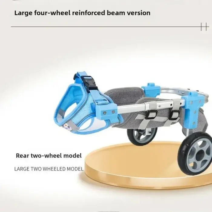 Fauteuil roulant réglable pour chien et chat, marcheur pour animaux de compagnie handicapés avec sup