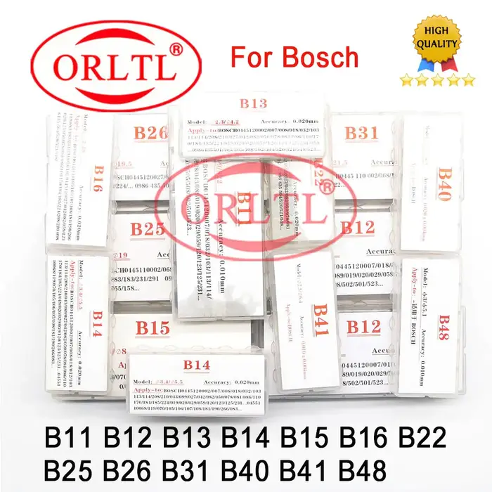 B14 B15 B40 B41 injecteur à rampe commune ajuster cales B11 B12 B13 B16 B22 B25 B26 B31 B48 Kit de j