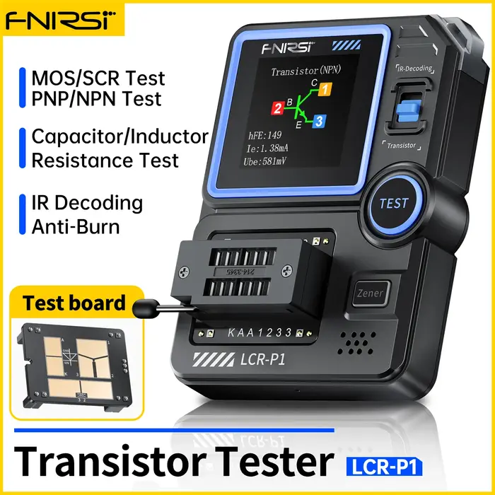 Testeur de Transistor LCR-P1, résistance de capacité, Diode Triode LCR ESR NPN PNP SMD IR, testeur m