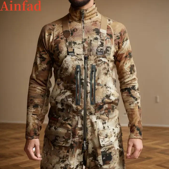 Pantalon camouflage chasse canard qualité supérieure bavette Hudson pour travail extérieur
