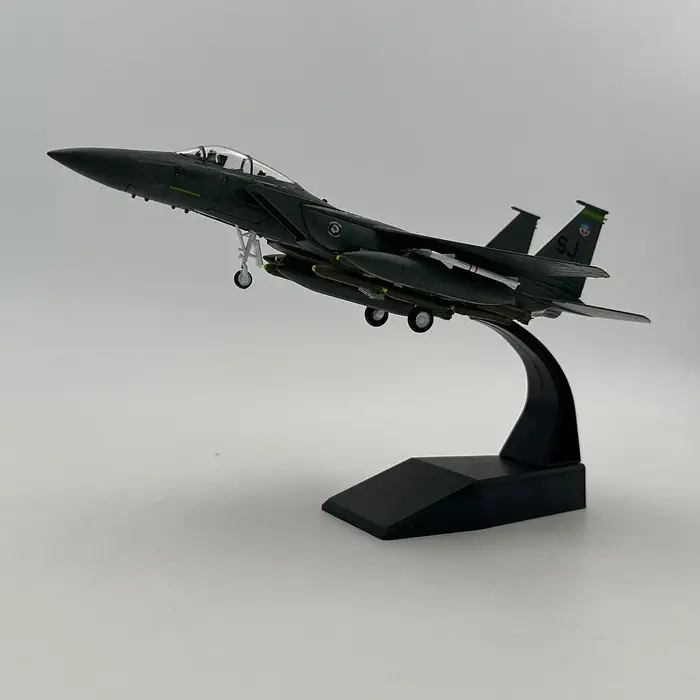 Modèle de chasseur aérien 1:100, souvenir avec base de présentation, modèle d'avion en alliage simul