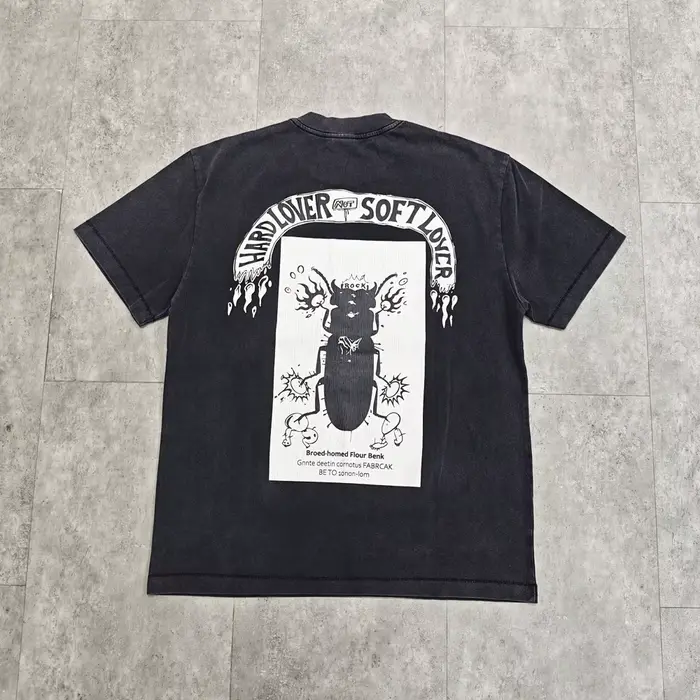 Yao mode Saint de Michael 25SS marque de luxe de haute qualité 1:1 coton hommes hauts t-shirt vêtements Streetwear