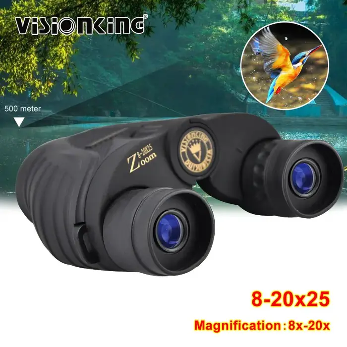 Jumelles Visionking 8-20x25 professionnelles longue portée zoom guide scope chasse ornithologie espionnage