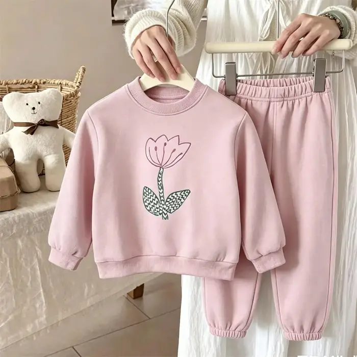 Costume de marque pour enfant, tenue à manches longues, sweat-shirt + pantalon, ensemble 2 pièces, s
