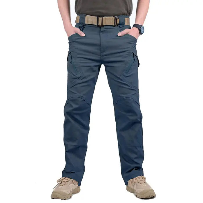 IX9 pantalon cargo tactique homme stretch coton militaire travail flexible combat outdoor 9 poches