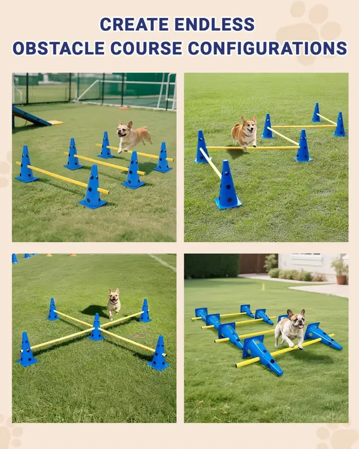 Kit d'entraînement d'agilité pour animaux de compagnie