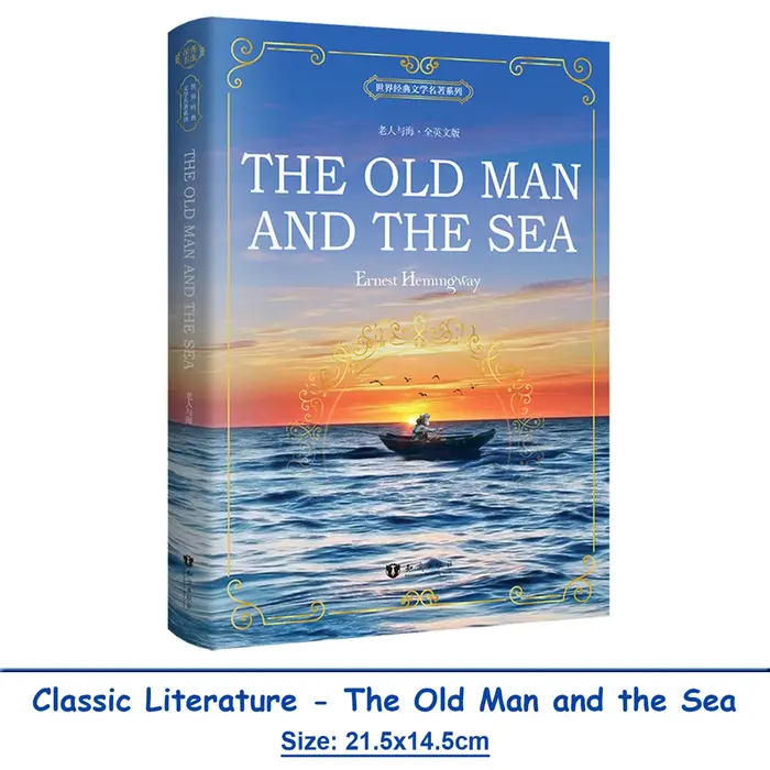 Le Vieil Homme et la Mer Ernest Hemingway Classique mondial de la littérature Roman anglais Édition 