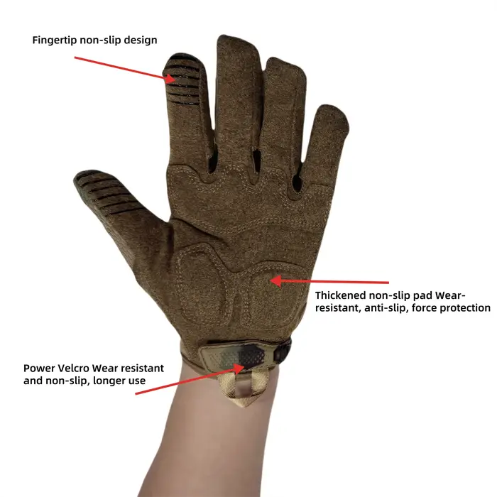 Gants tactiques camouflage professionnels imperméables résistants pour sports outdoor et chasse