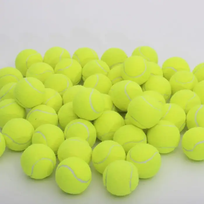 Balle de tennis extérieure en caoutchouc à fibres élastiques pour l'entraînement de la souplesse can