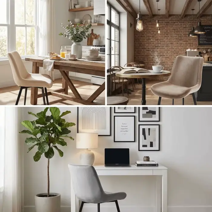 Housses de chaise de salle à manger en velours