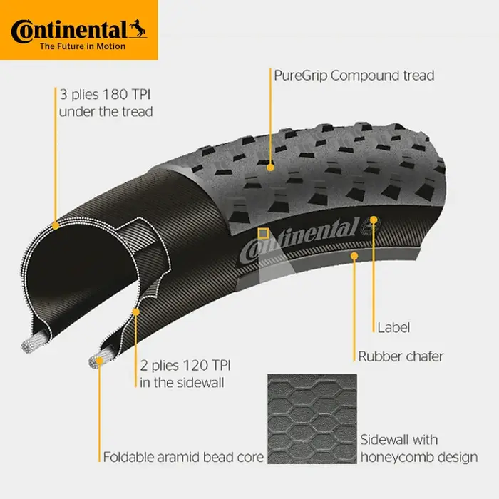 Pneu de VTT Continental CrossKing 27.5/29 x 2.3 pliable, prêt pour tubeless, anti-crevaison, compati