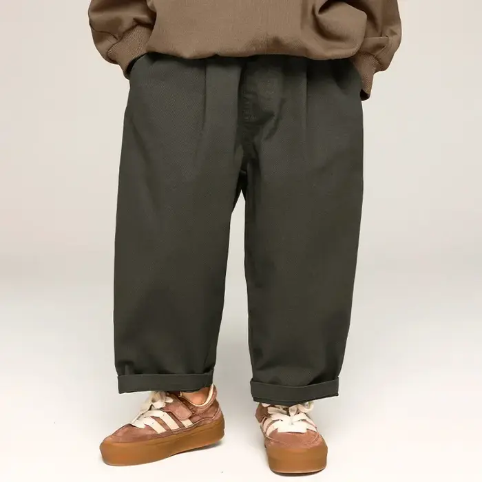Pantalons de printemps pour enfants, style coréen, couleur unie, pantalons décontractés pour garçons