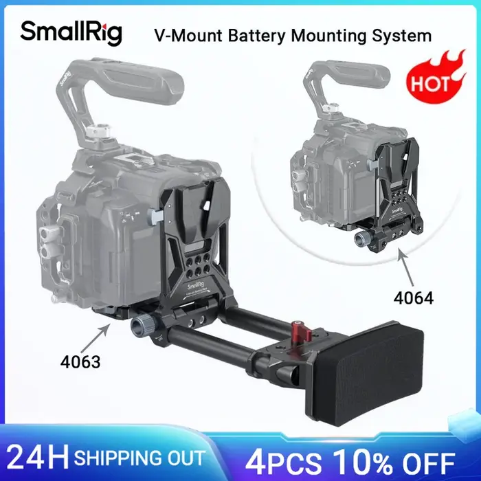 SmallRig-plaque de batterie V-Mount, plaque de montage de batterie V-Lock avec plaque de dégagement 