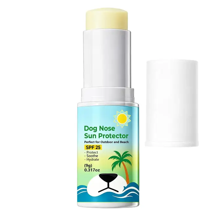 Baume solaire SPF 25 pour chiens, sûr, doux, non gras, protection solaire universelle pour l'été, po