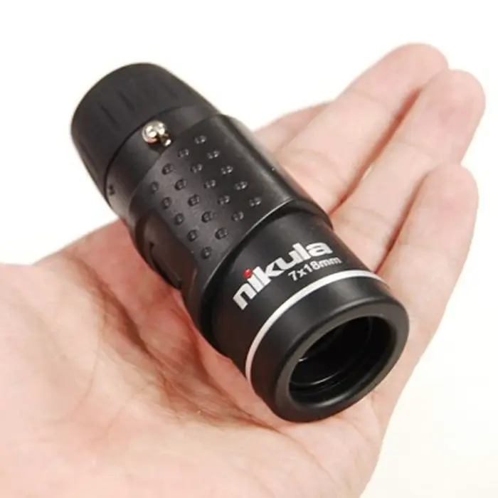 Monoculaire Nikula HD mini 7x18 optique entièrement traitée Bak4 poche longue portée chasse camping