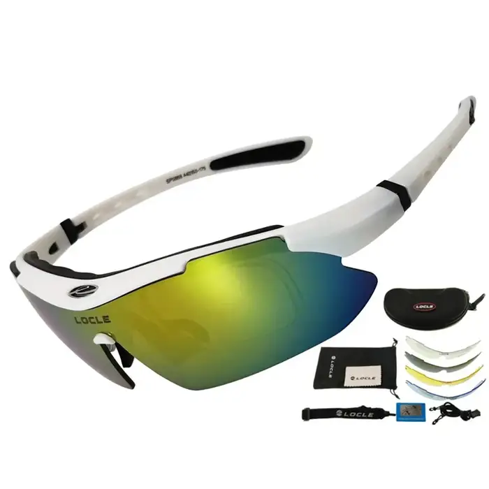 Lunettes randonnée LOCLE polarisées UV400 homme tactique tir pêche escalade sport vélo protection complète