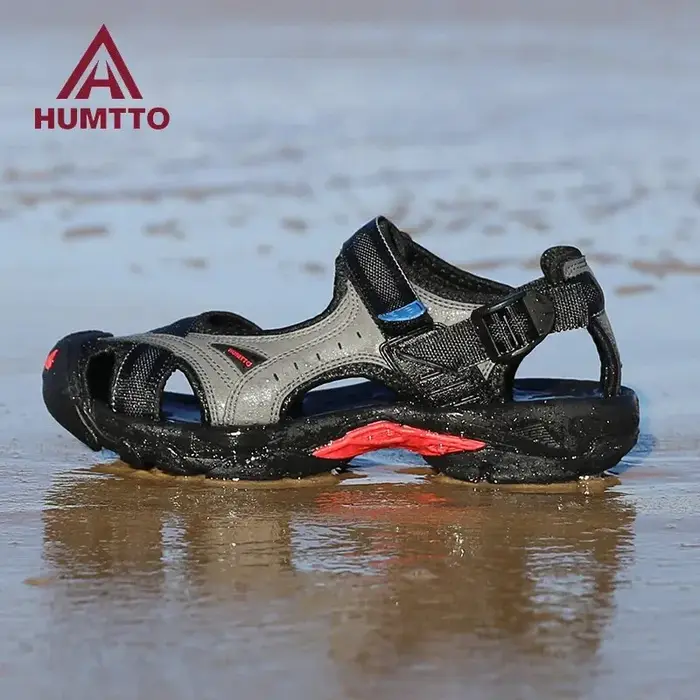 HUMTTO Chaussures d'été pour hommes Randonnée en plein air Sandales Respirant Eau Plage Hommes Sanda