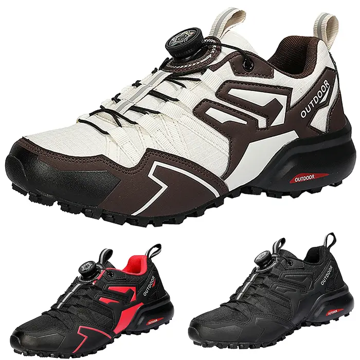 Chaussures de randonnée respirantes pour hommes, sangles de randonnée, chaussures de vélo de montagn