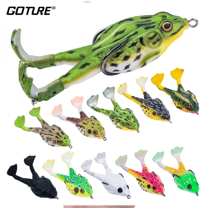 Goture grenouille Type Topwater leurre Silicone tonnerre leurre de pêche 8/9/10 CM Double hélice app