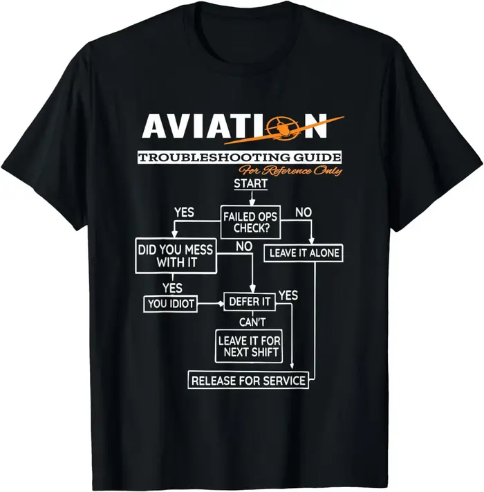T-shirt humoristique pour homme vêtement de pilote décontracté vintage à offrir pour homme femmes occasions spéciales