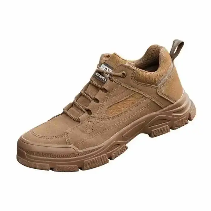 Chaussures de travail de sécurité pour hommes, à bout en acier, respirantes, légères, antidérapantes