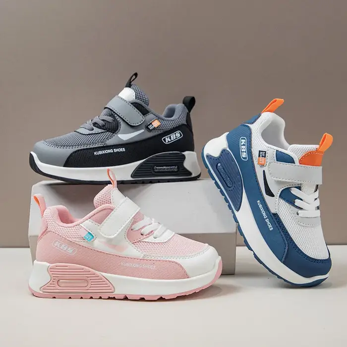 Chaussures de sport en cuir PU pour enfants, tendance 2026, baskets souples pour garçons et filles, 