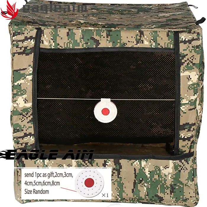 Boîte cible pliable Sling Shots en toile en nylon camouflée pour chasse, tir sportif, jeux compétitifs et entraînement silencieux
