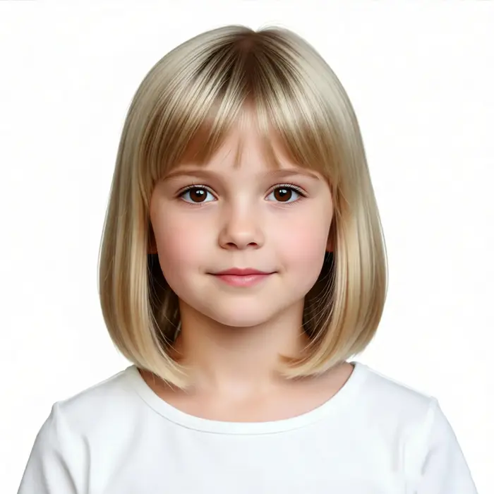 Perruque beige pour petite fille, coiffe dorée pour enfants, élastique, coiffure blonde pour enfants