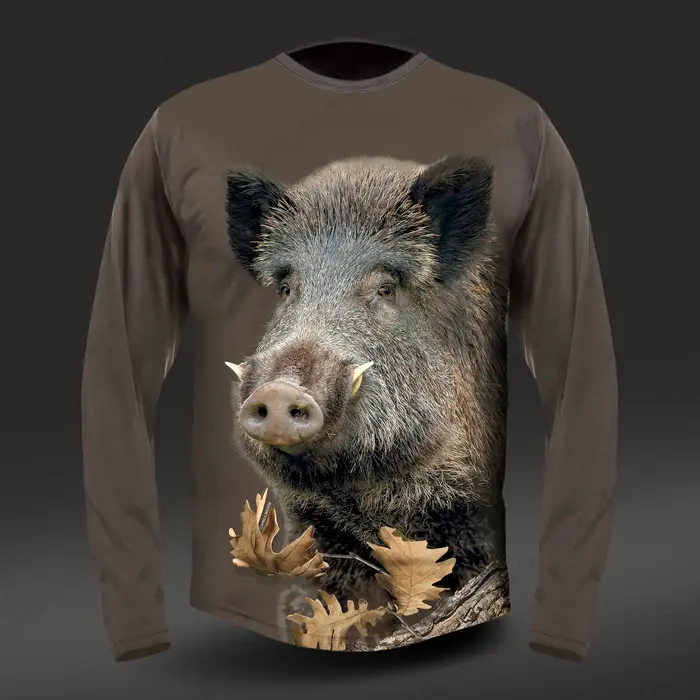 T-shirt à manches longues imprimé 3D pour hommes et femmes, vêtements de sport en plein air, camoufl